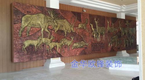 玻璃鋼仿銅浮雕