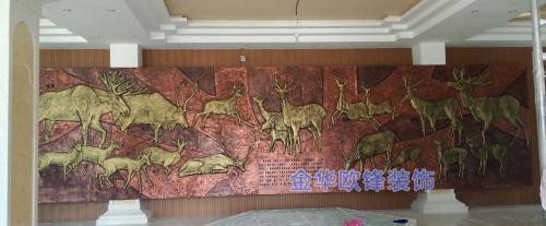 玻璃鋼仿銅浮雕
